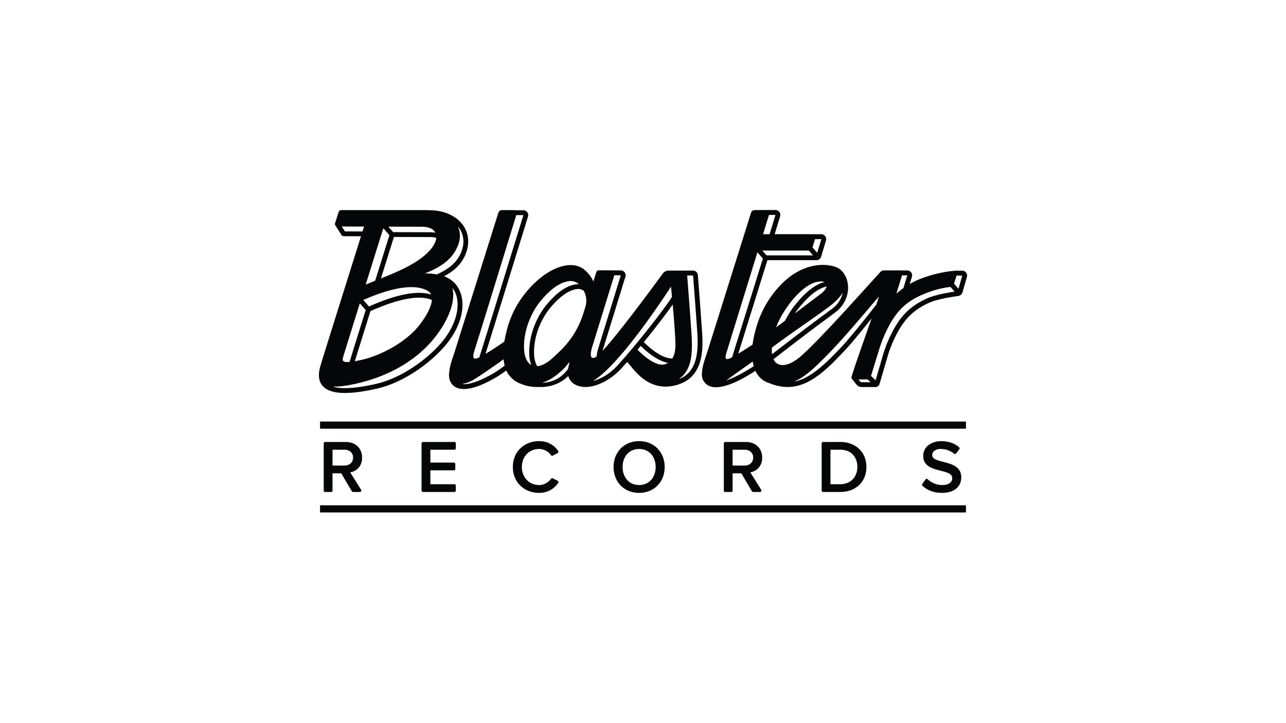 Branding and wordmark for the Nashville record label Blaster.