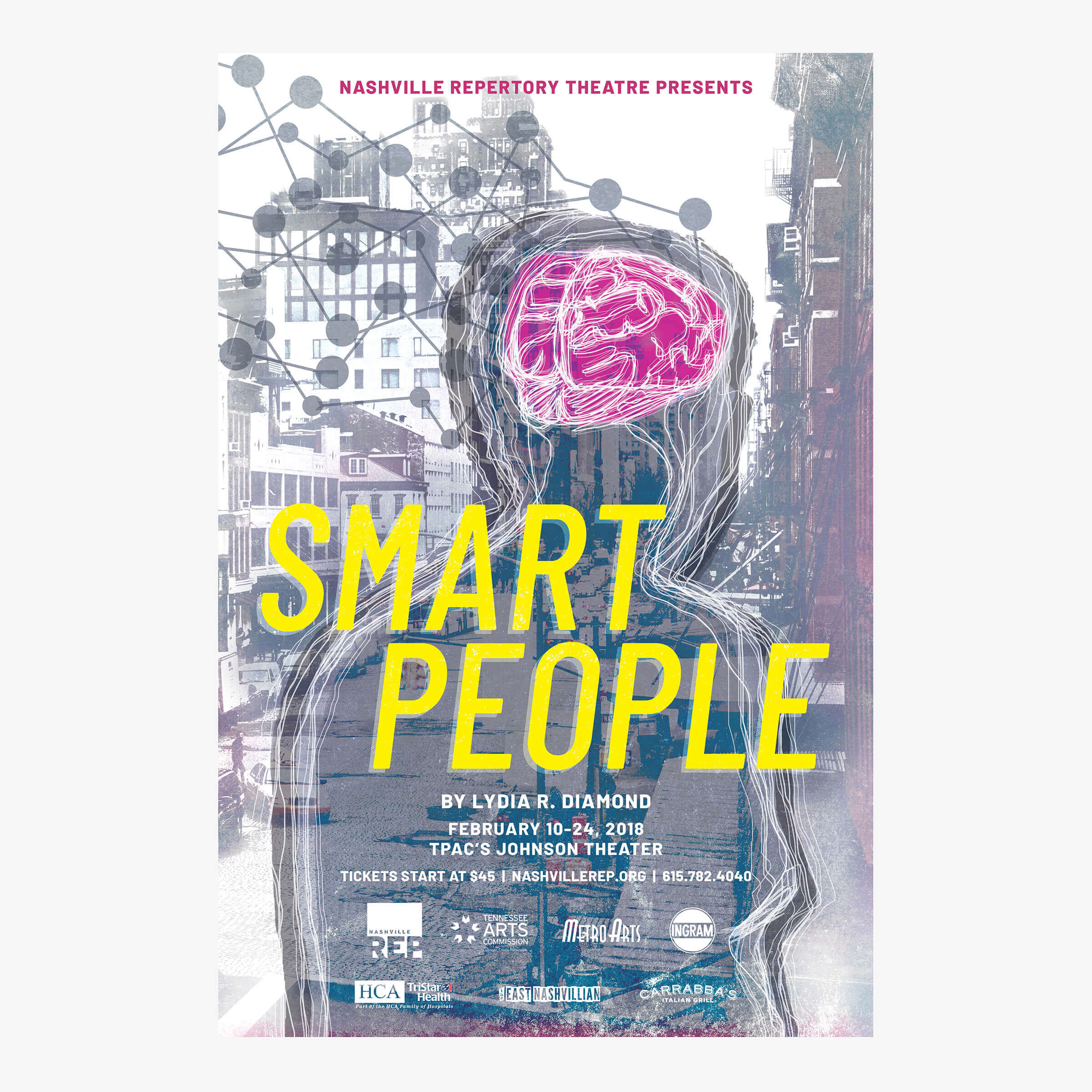 Smart People Key Art for Nashville Repertory Theatre