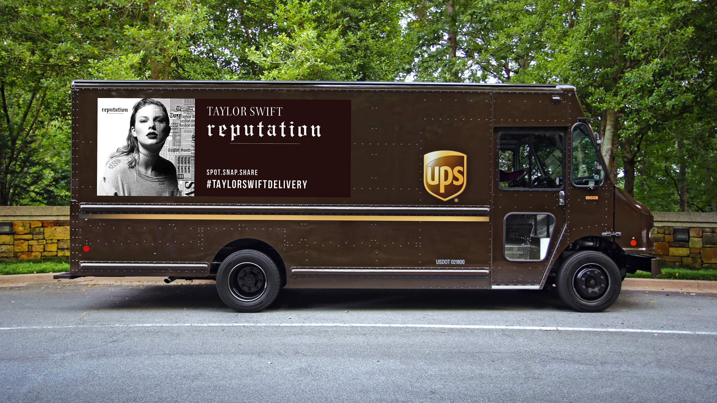 Taylor Swift reputation UPS truck vinyl