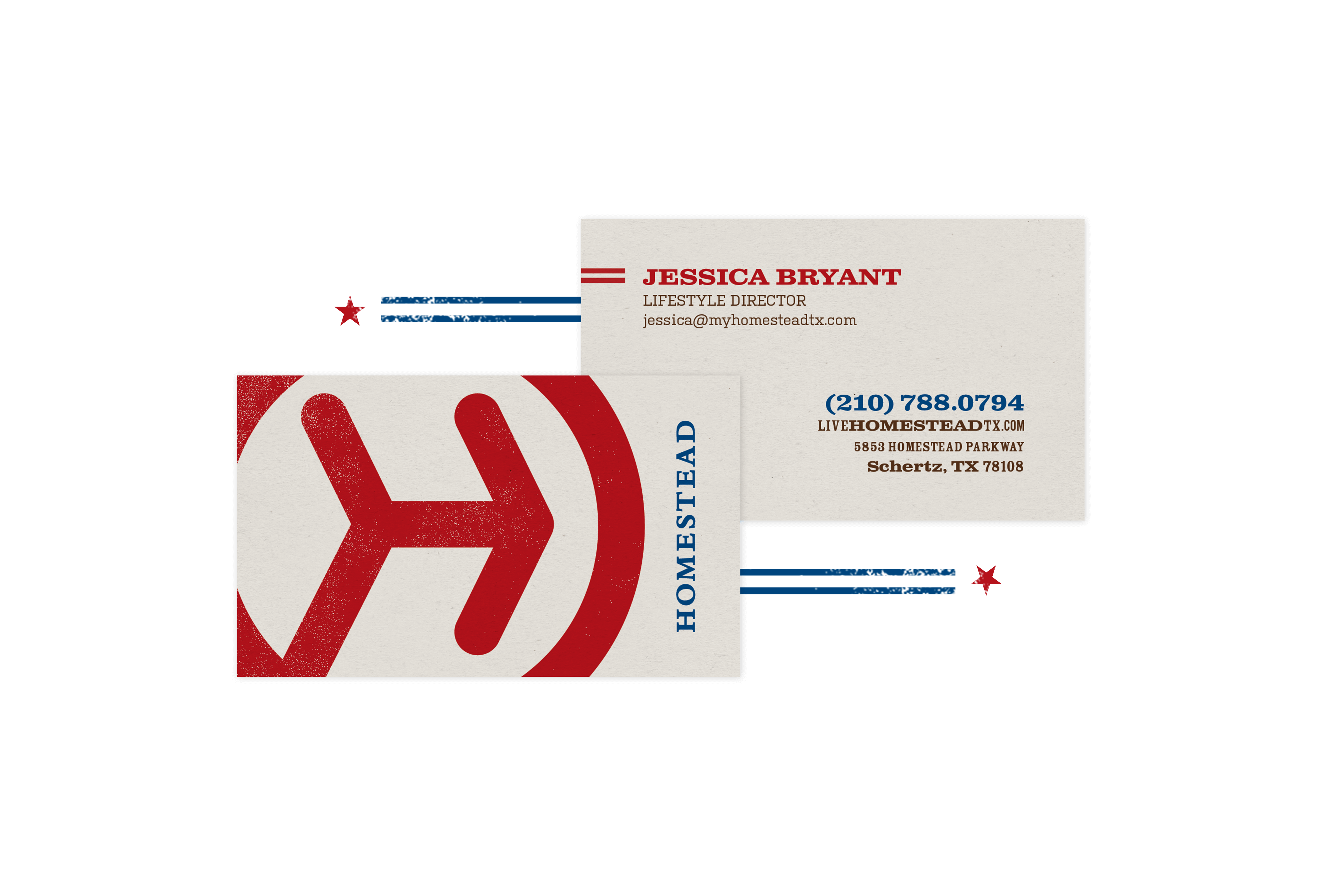 Letterpress Business cards for Homestead in Texas