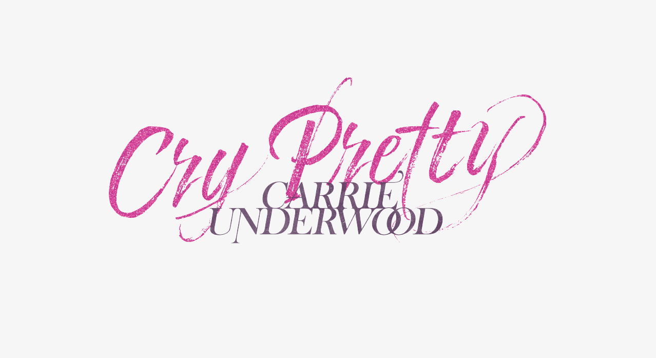 Carrie Underwood Cry Pretty Logo Design