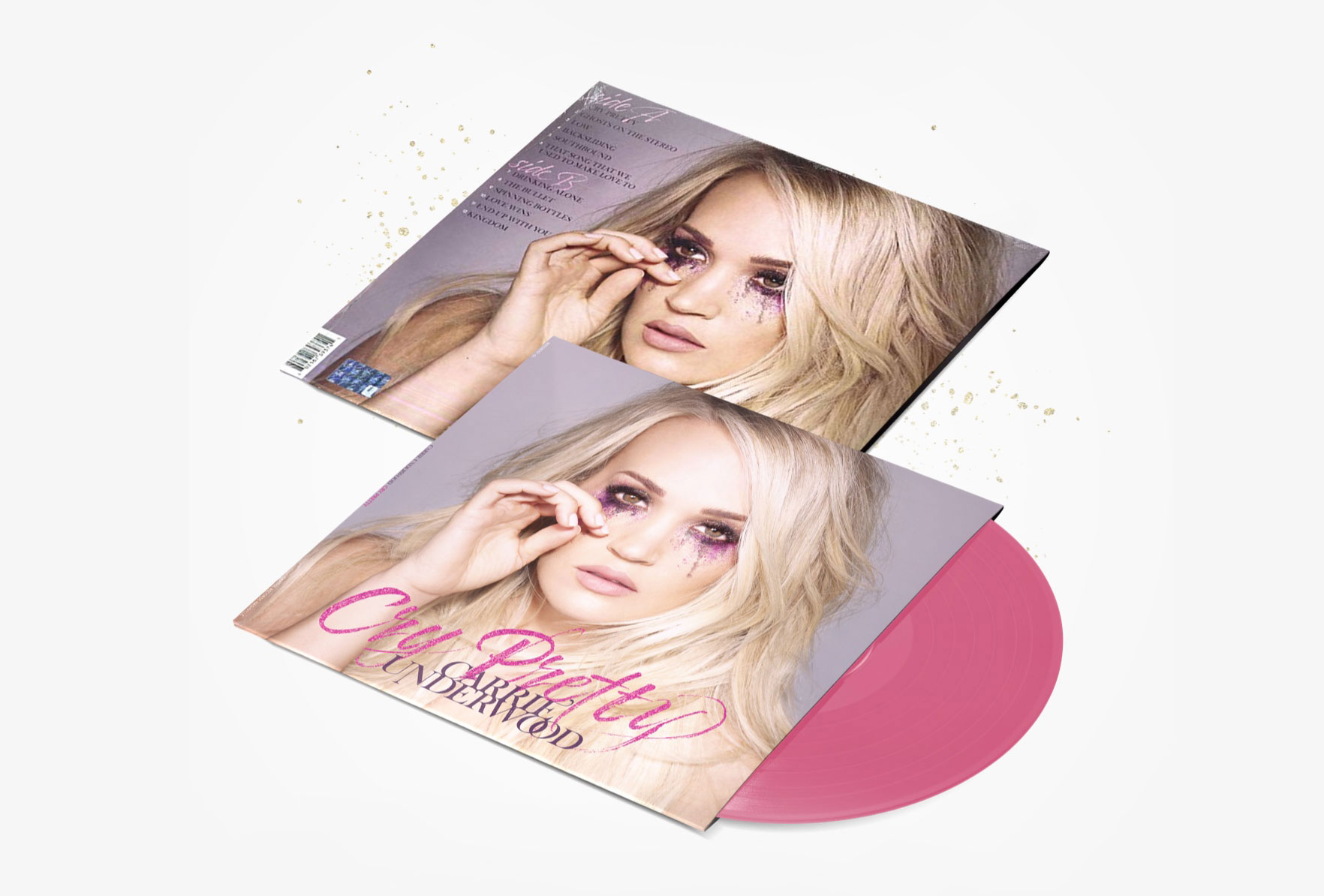 Carrie Underwood Cry Pretty Vinyl Cover Design by ST8MNT
