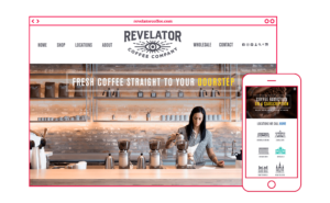 Website Development for Revelator Coffee Shop in Nashville, Tennessee