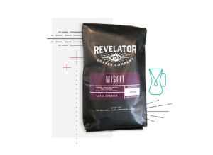 Coffee bag design for Revelator coffee in Nashville, TN