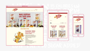 Responsive website design featuring lettering and branded elements for Ruby Rockets.