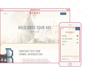 Bobby Hotel responsive web and mobile design in Nashville TN