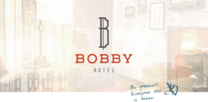 Bobby Hotel Identity Logo Design Handwritten Graphic Composite Nashville TN