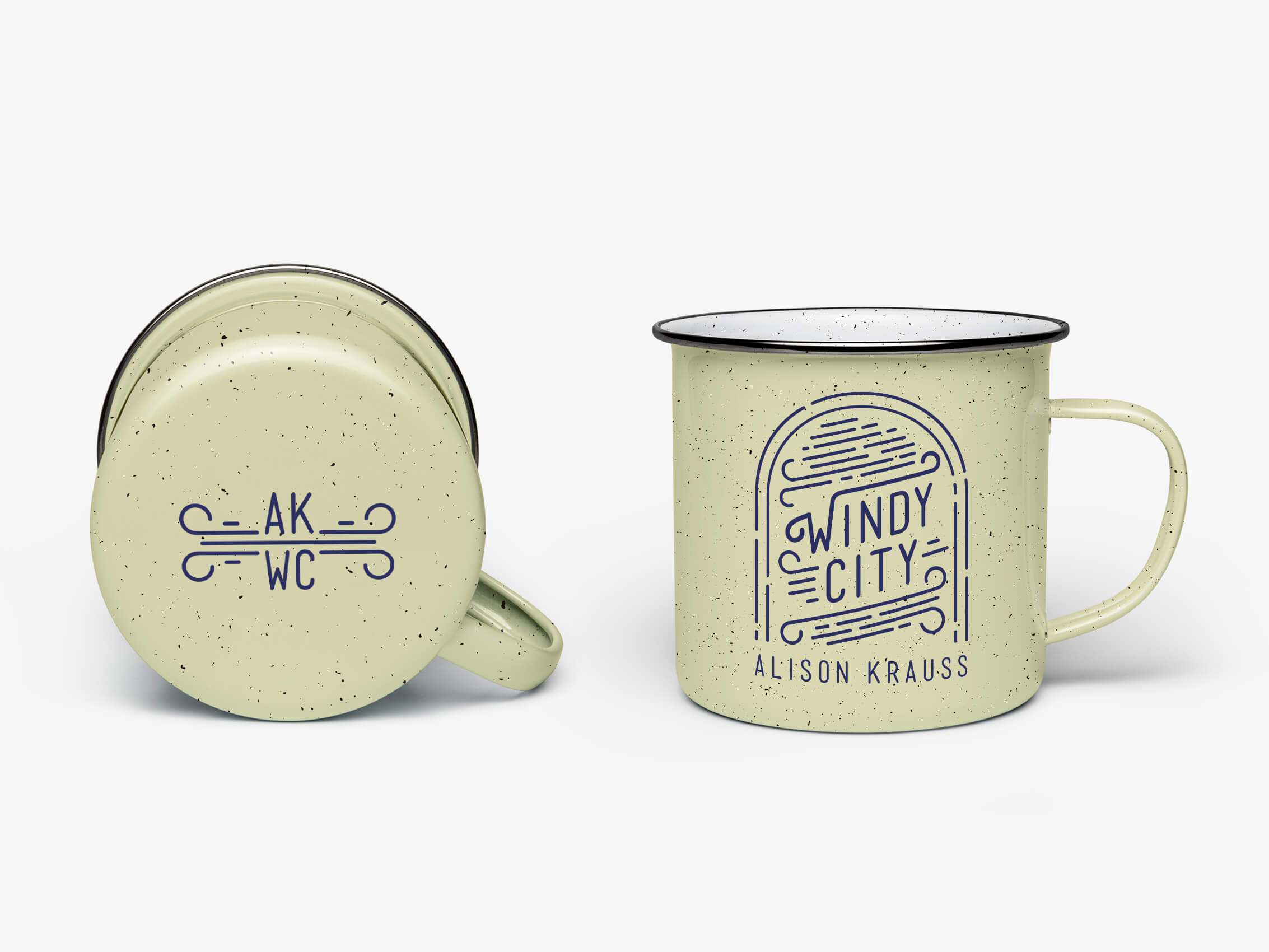 Alison Krauss Windy City Tour Merchandise Unique Vintage-inspired Enamel Mug
