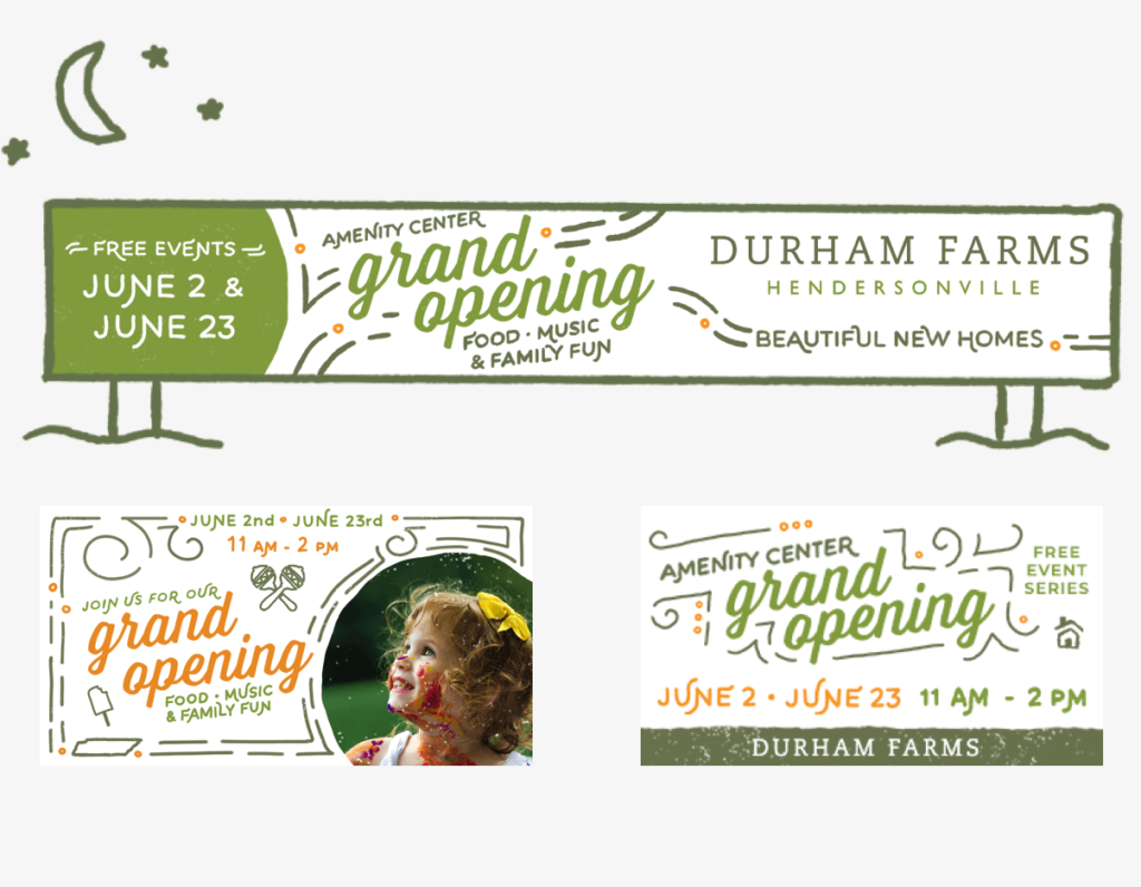 Durham Farms grand opening campaign