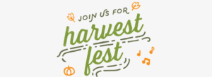 Harvest Fest campaign typographic lockup featuring illustration for Durham Farms in Hendersonville, TN