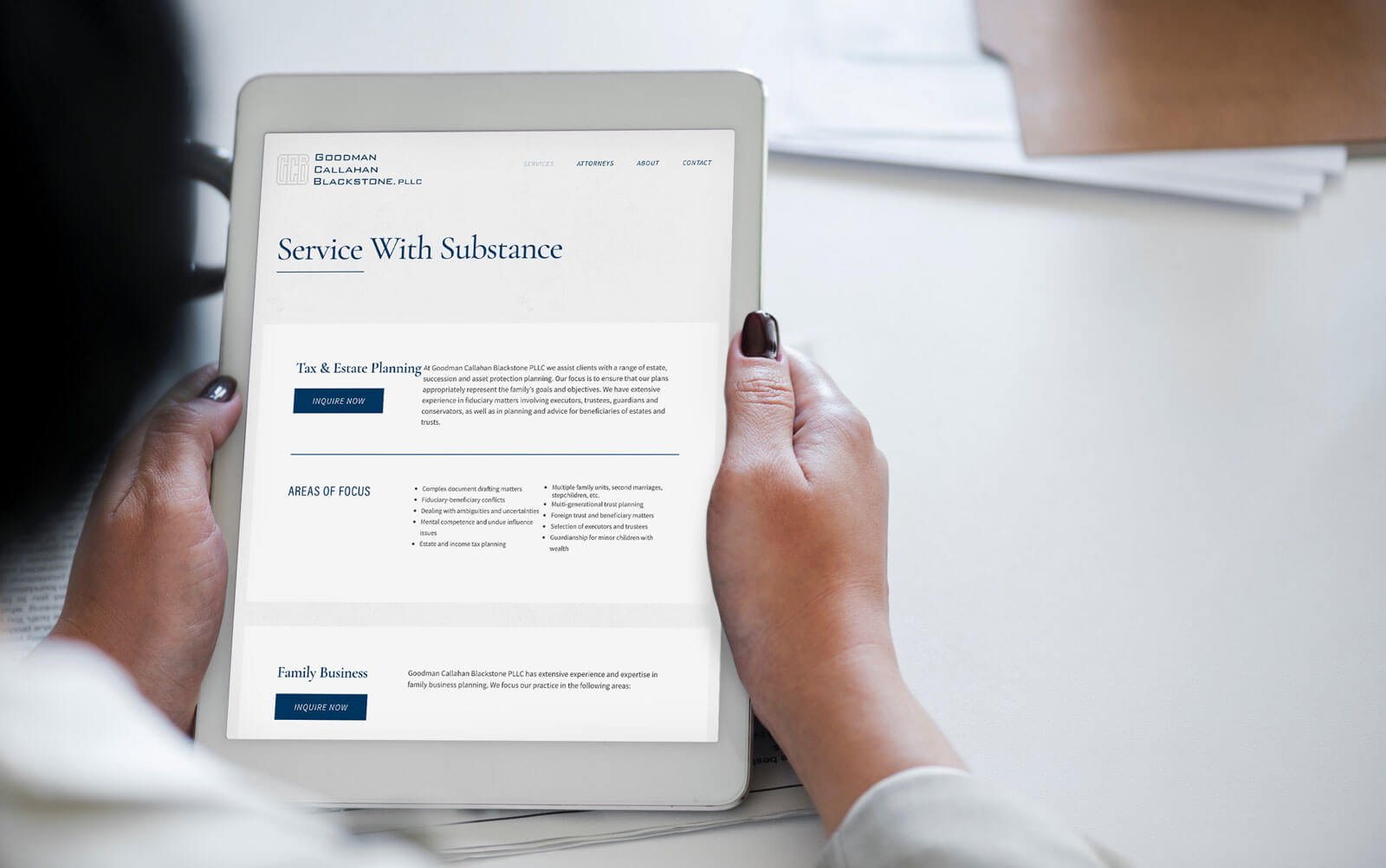 Goodman Callahan Blackstone Responsive Web Design by ST8MNT