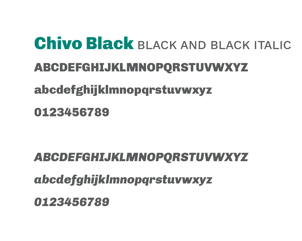 Randa Typography Header Text Chivo Black