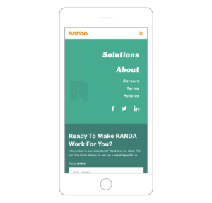 Randa Mobile Site Design Navigation
