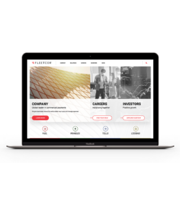 Fleetcor USA Company Website Responsive Desktop Design