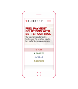 Fleetcor Mobile Phone Design Example by ST8MNT Branding