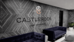 Castlerock Asset Management Office Signage in Nashville TN