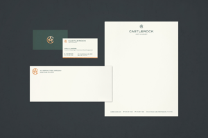 Castlerock Asset Management Business Cards Letterhead Envelope Print Design