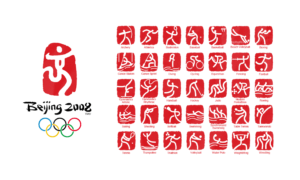 pictograms from the Beijing 2008 Olympic Games