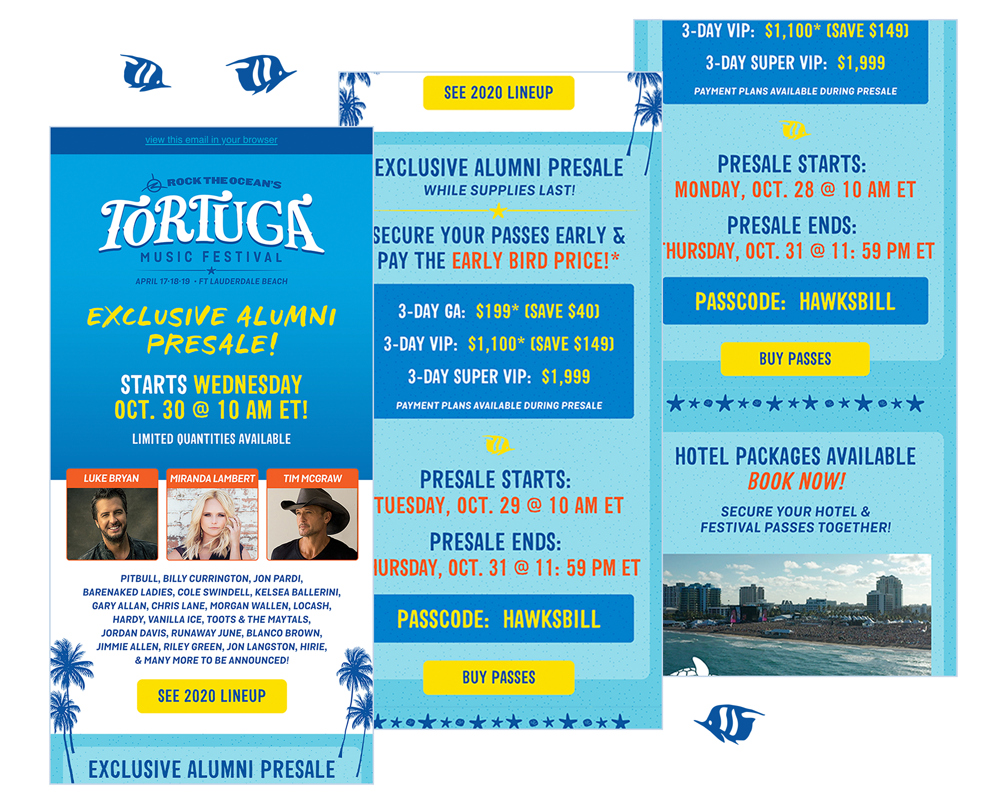 Tortuga Music Festival Email Marketing