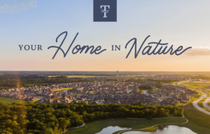 Your Home in Nature graphic for Trinity Falls in McKinney, Texas