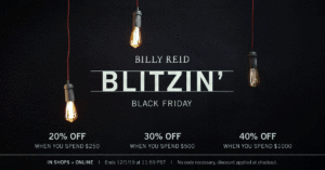 Billy Reid Blitzin' Black Friday digital Google ad