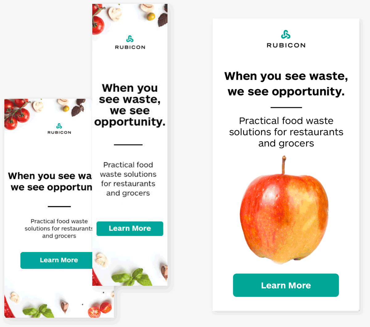 Rubicon food waste digital ad aggregation