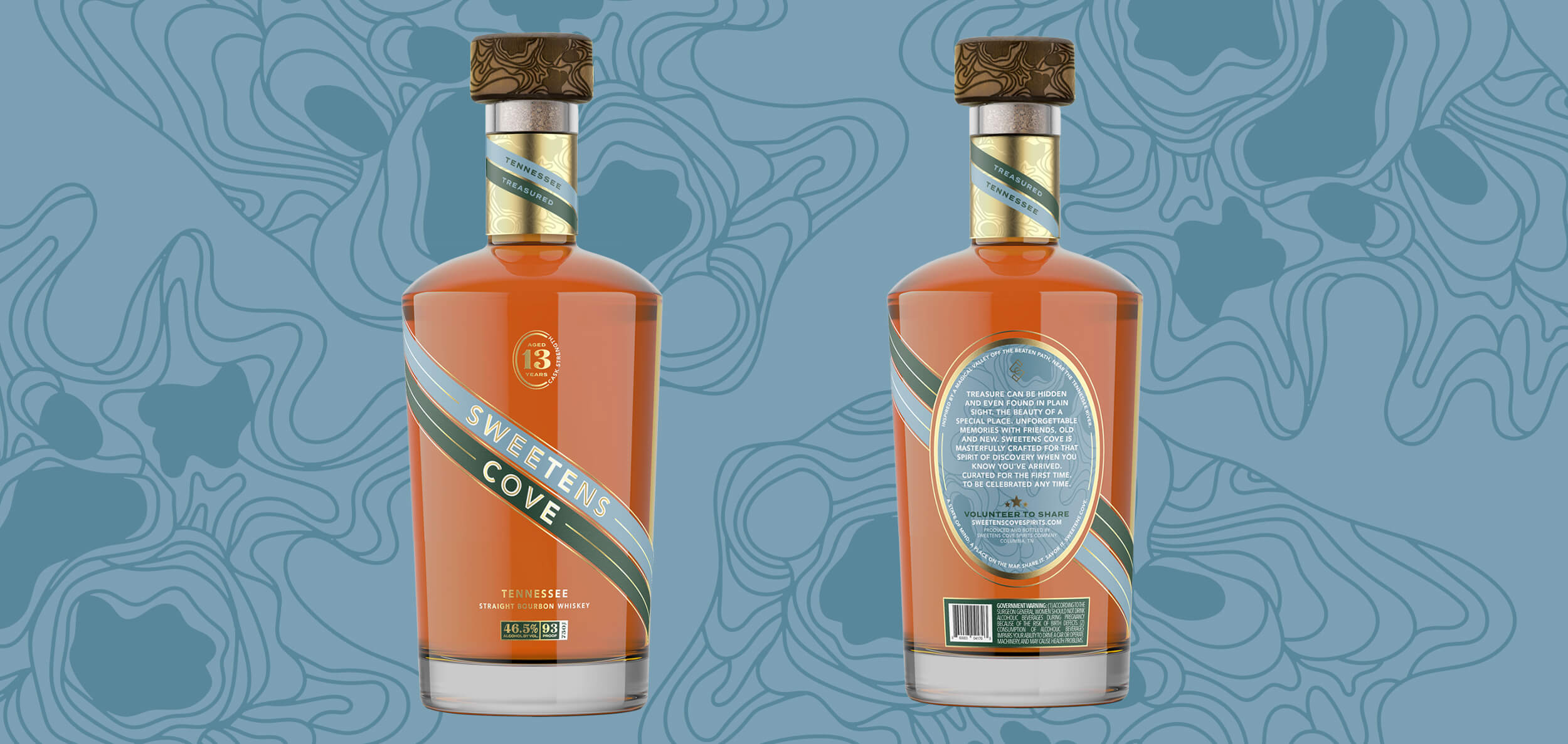 Sweetens Cove Tennessee Bourbon Whiskey Packaging Design
