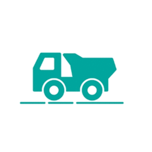 Rubicon waste management truck animation featuring a truck loading waste