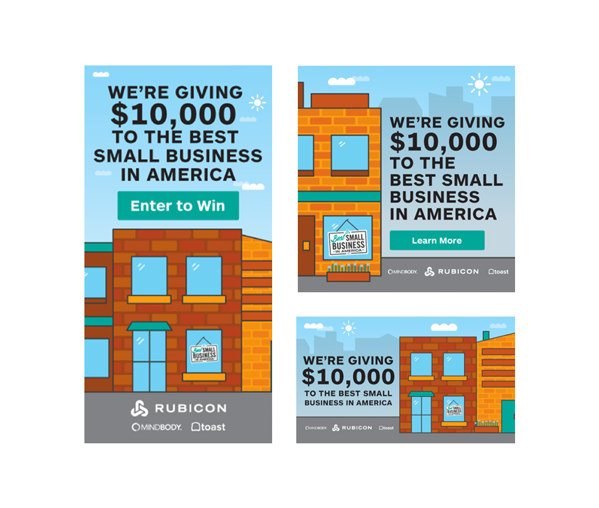 Digital ad aggregation for Rubicon's Best Small Business in America campaign