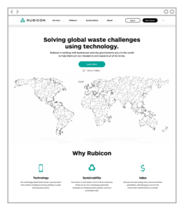 Rubicon global expansion webpage design