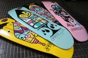 Don Pendleton skateboard art
