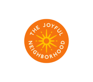 Submark for Jubilee branding reading "The Joyful Neighborhood"