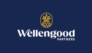 Wellengood Logo on navy background