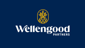 Wellengood logo on navy background