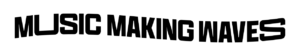 "Music Making Waves" horizontal logo, in black