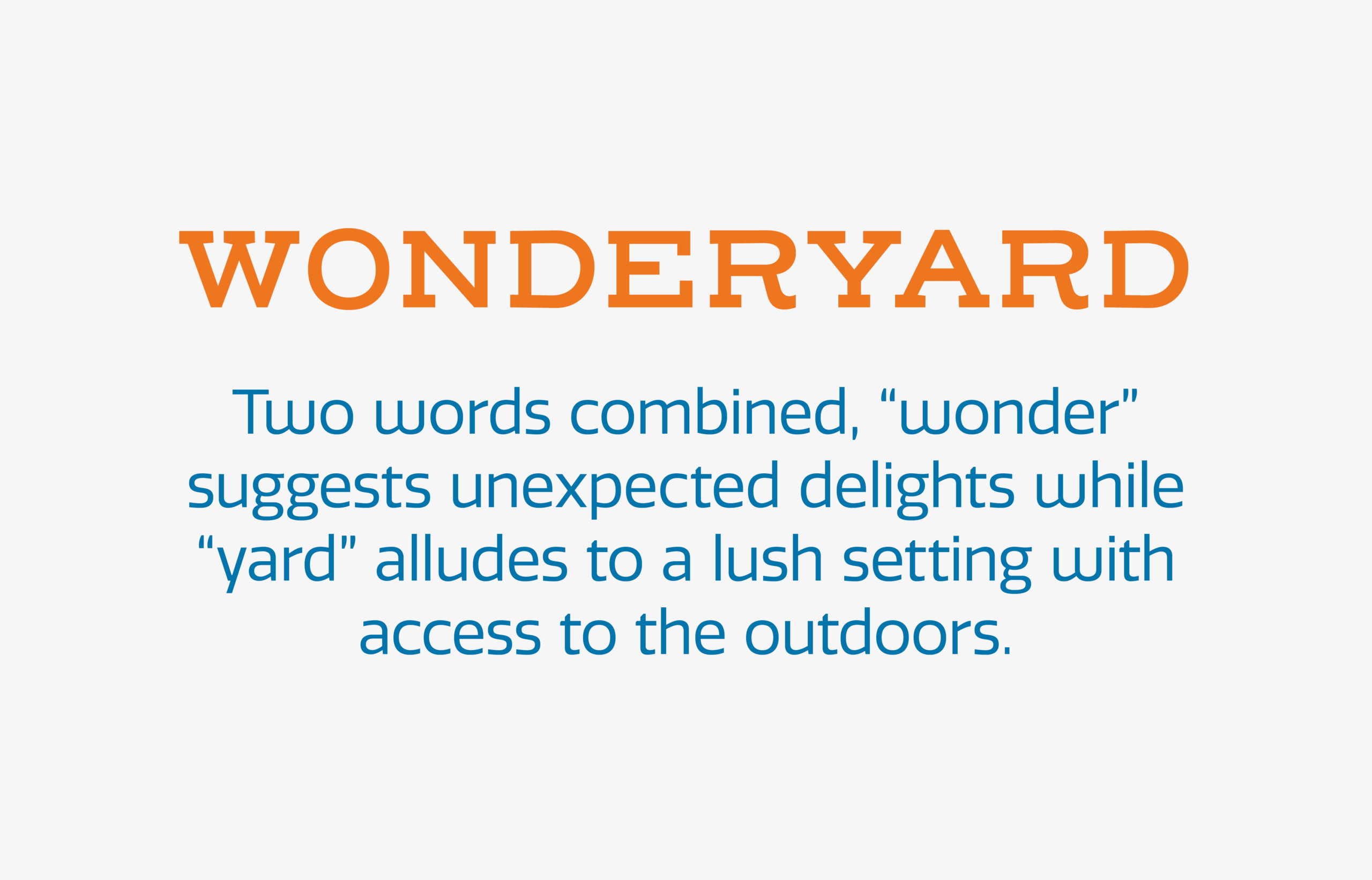 Wonderyard restaurant naming explanation