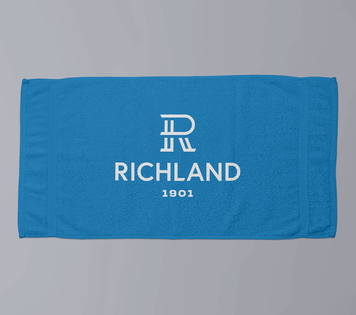 Richland Country Club main logo on blue golf towel