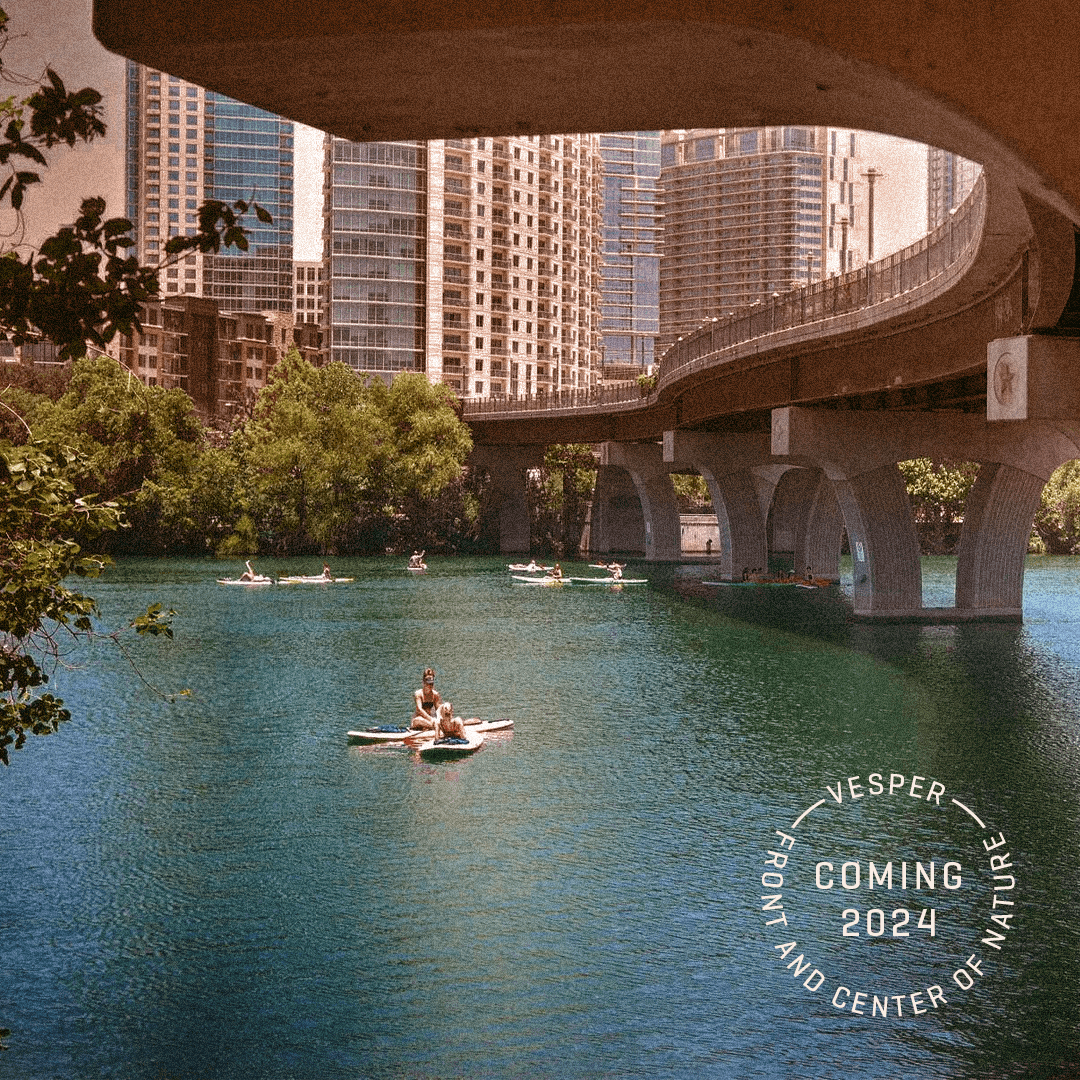 Vesper branded instagram post design for downtown Austin apartment complex, created by ST8MNT