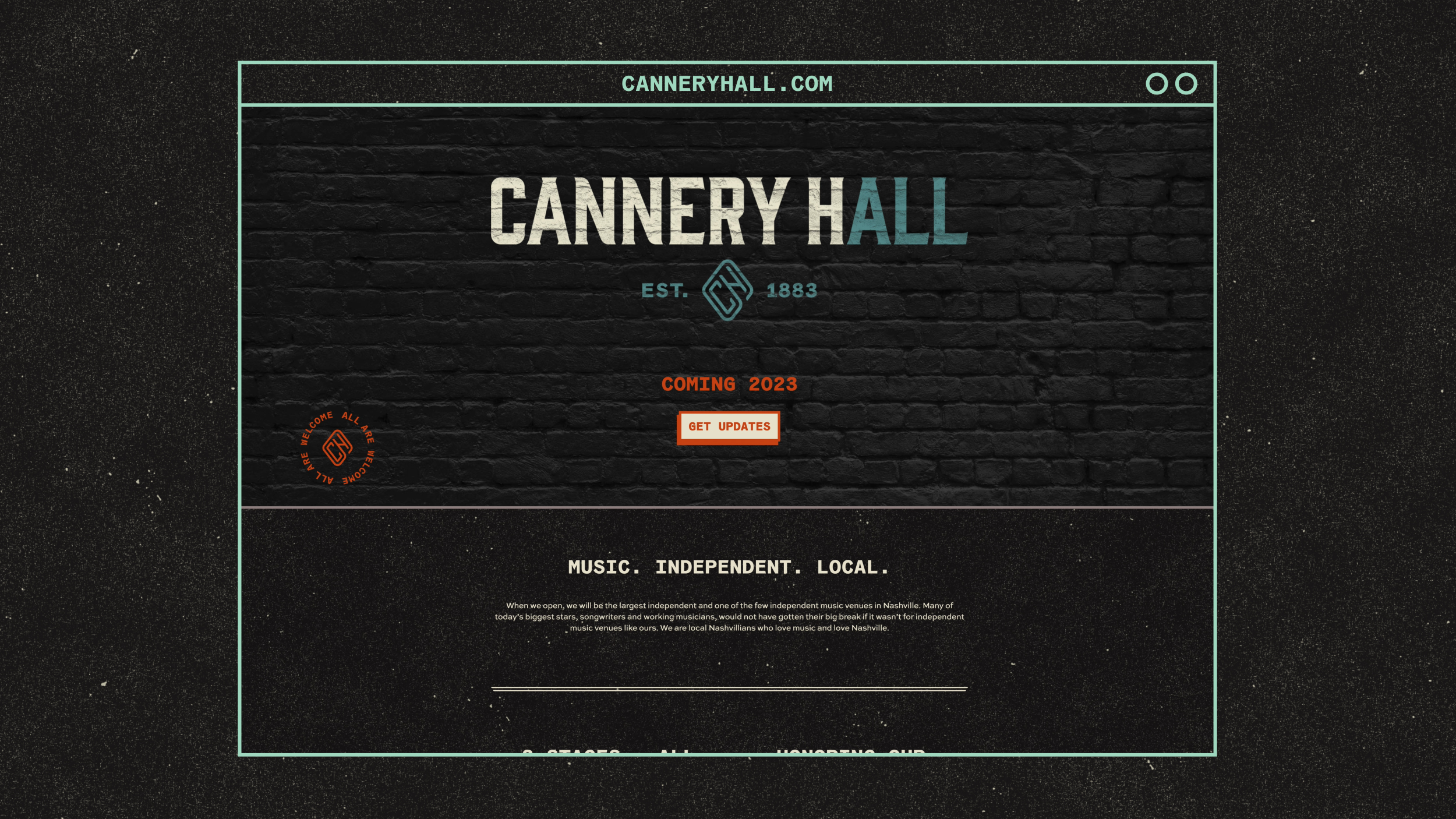 Placeholder image for Cannery Hall landing page video example