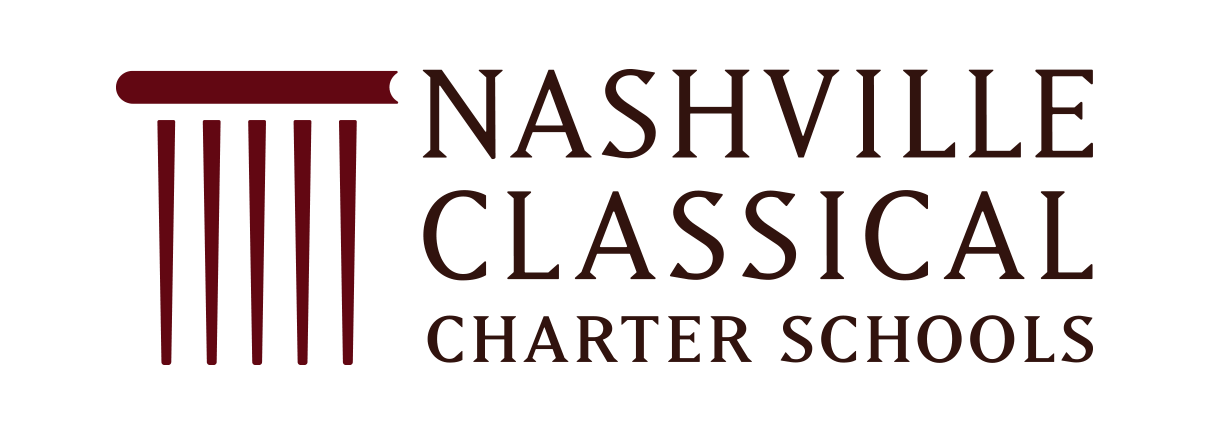 Nashville Classical Charter School updated identity with brand refresh designed by ST8MNT