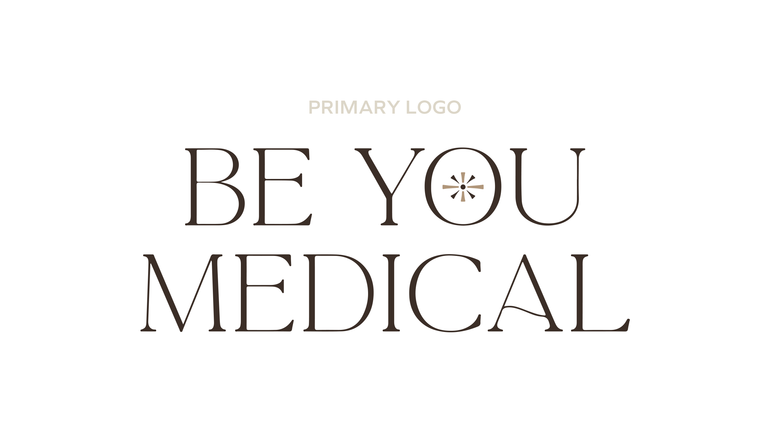 Primary Be You Medical logo in brown and tan