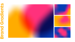 "Brand Gradients" with 4 different gradient images