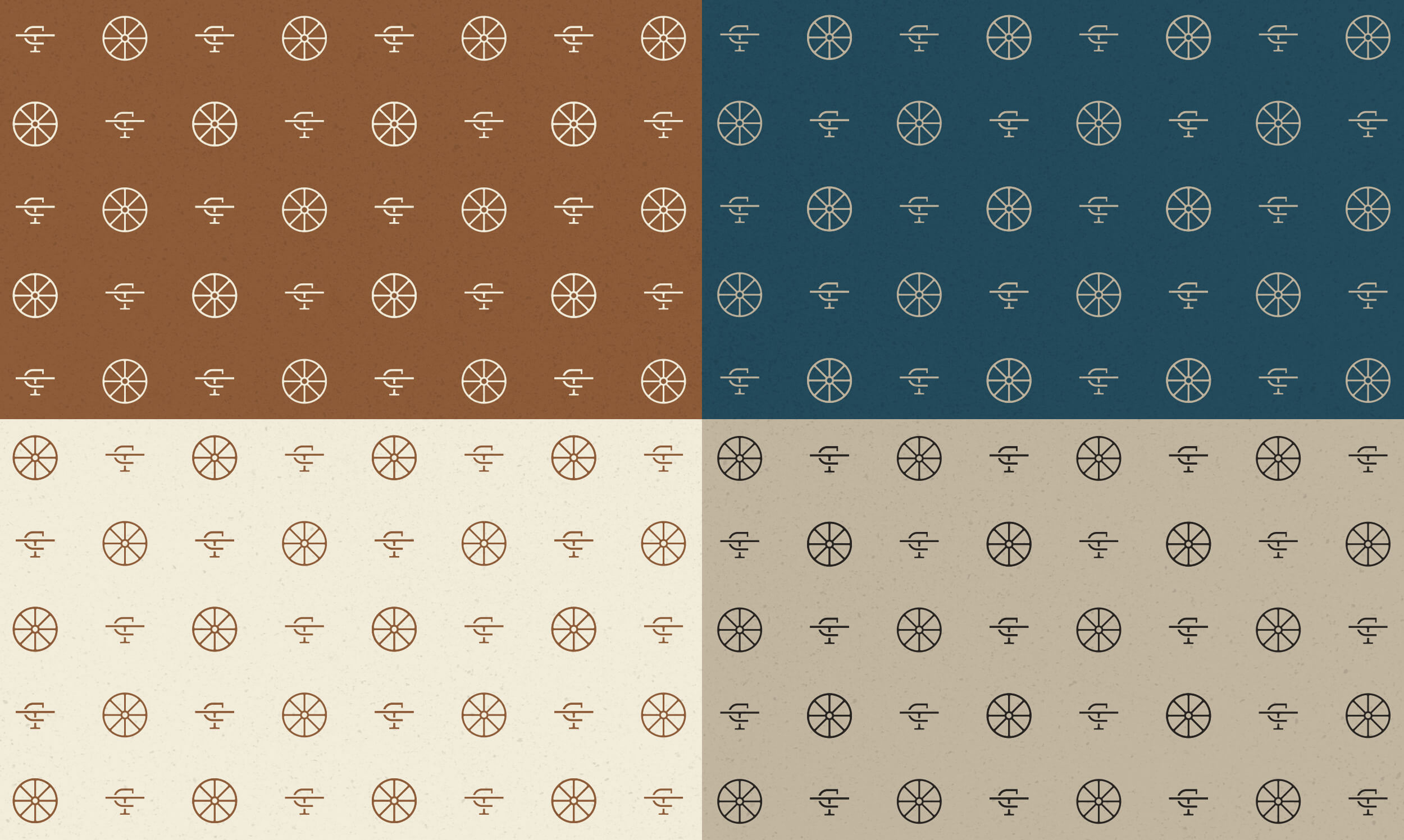 Copper Table identity patterns designed by ST8MNT