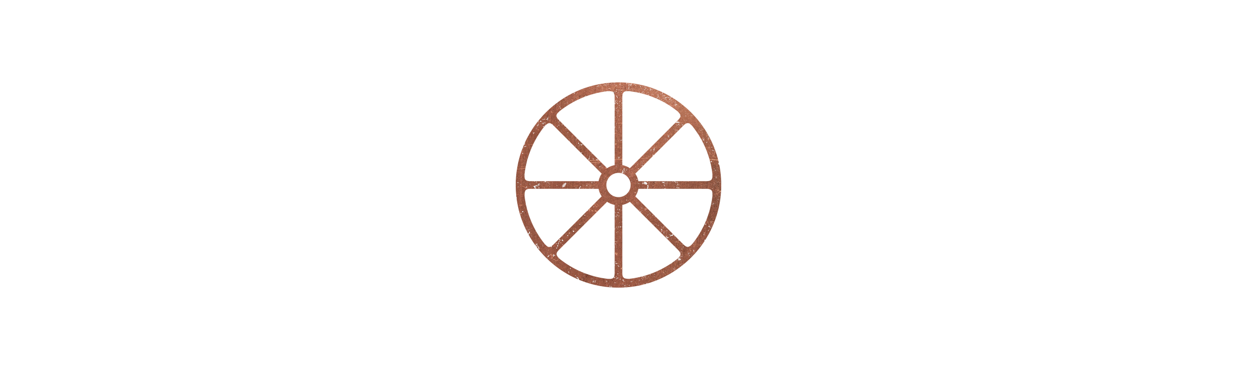 Copper Table wagon wheel icon