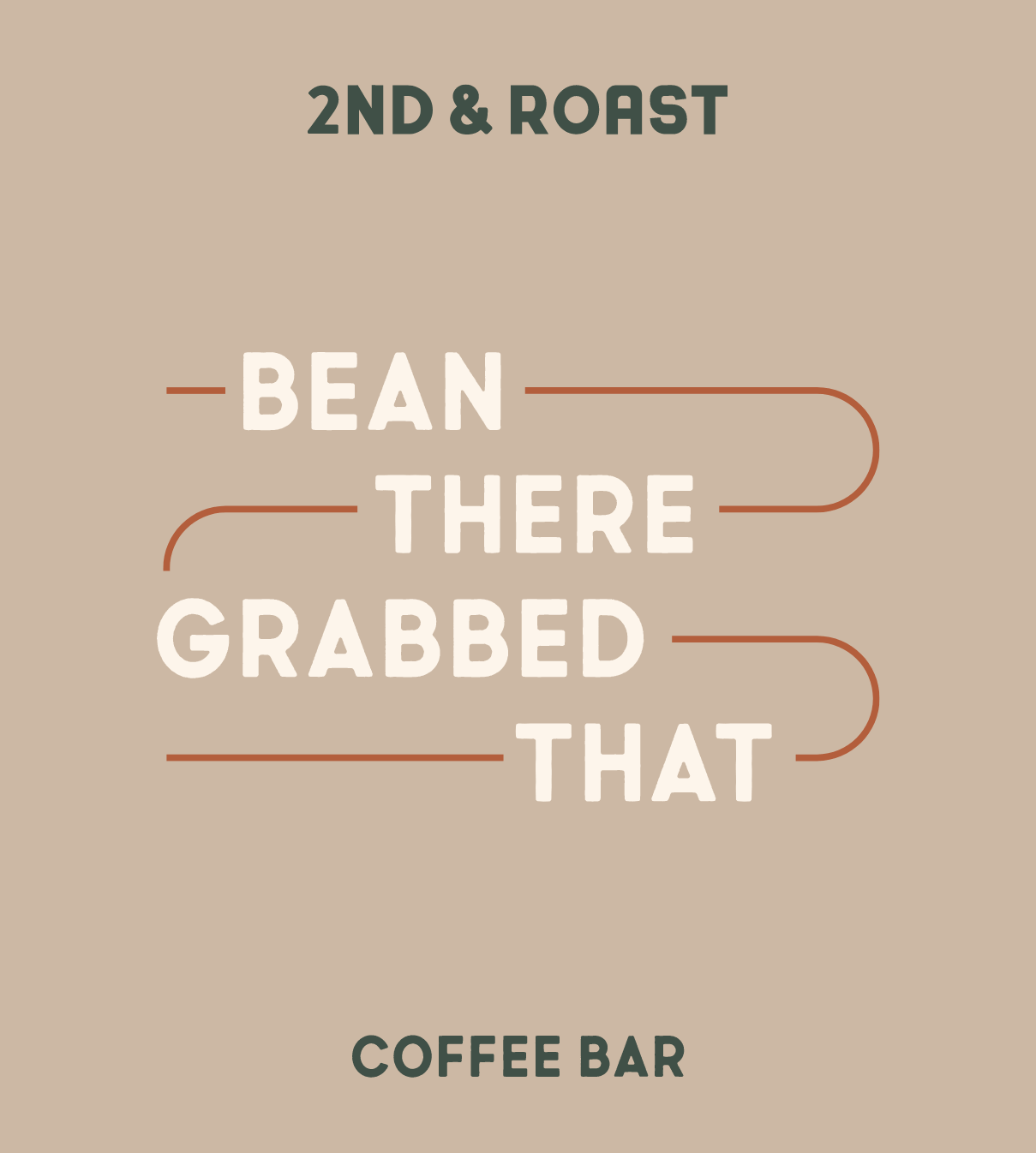 Brand element for 2nd & Roast with verbiage 