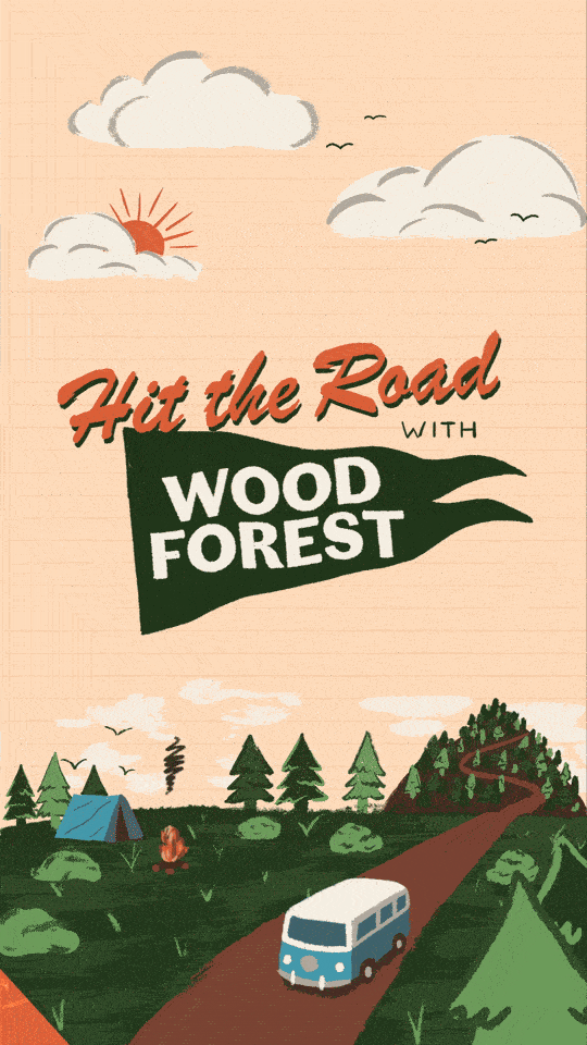 GIF of parks guide animation for social media created by ST8MNT for Woodforest Fall campaign
