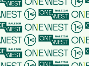 One West office park brand pattern designed by ST8MNT as part of identity and branding project