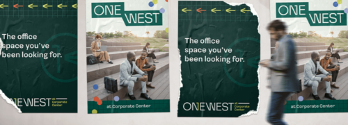 Thumbnail for One West identity and naming project designed by ST8MNT