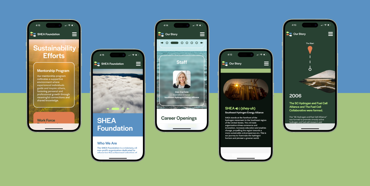 SHEA website mobile comps