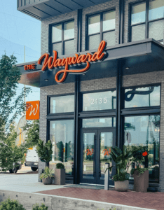 The Wayward entry sign design